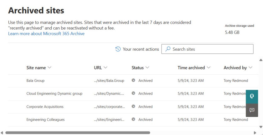 Microsoft 365 Archive - where unlicensed OneDrive sites go to die