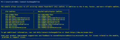 Connect-ExchangeOnline