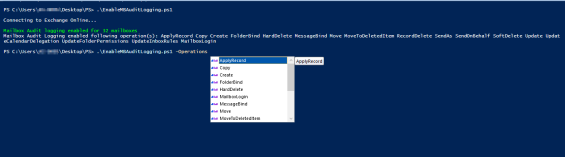 Enable Mailbox Auditing in Office 365 Users using PowerShell
