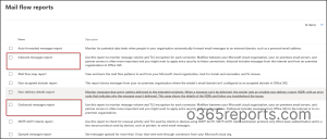 Mail flow reports in Exchange admin center