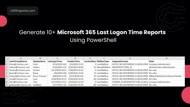 Export-Office-365-users-last-logon-time-to-CSV