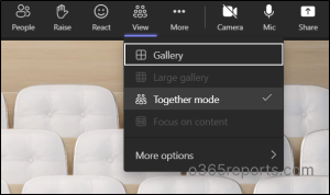 Together Mode in Teams meetings